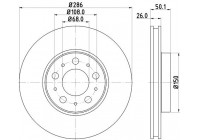 Bromsskiva PRO 8DD 355 107-051 Hella