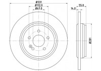 Bromsskiva PRO 8DD 355 107-241 Hella Pagid GmbH