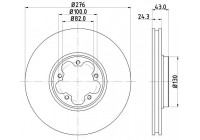 Bromsskiva PRO 8DD 355 108-121 Hella