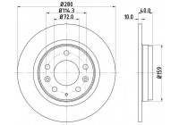 Bromsskiva PRO 8DD 355 110-381 Hella