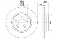 Bromsskiva PRO 8DD 355 111-851 Hella