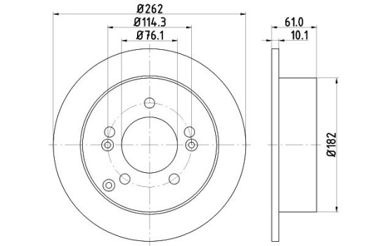 Bromsskiva PRO 8DD 355 113-641 Hella