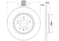 Bromsskiva PRO 8DD 355 113-931 Hella
