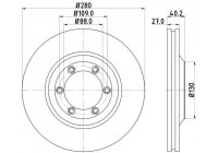 Bromsskiva PRO 8DD 355 115-231 Hella