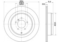 Bromsskiva PRO 8DD 355 115-291 Hella