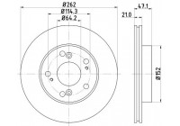 Bromsskiva PRO 8DD 355 115-341 Hella