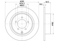 Bromsskiva PRO 8DD 355 115-491 Hella