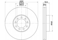 Bromsskiva PRO 8DD 355 115-531 Hella