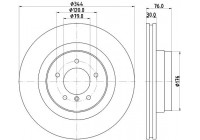Bromsskiva PRO 8DD 355 115-961 Hella
