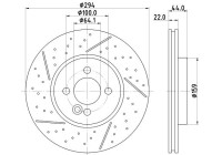 Bromsskiva PRO 8DD 355 116-211 Hella