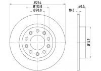 Bromsskiva PRO 8DD 355 117-241 Hella