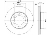 Bromsskiva PRO 8DD 355 117-261 Hella