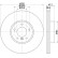 Bromsskiva PRO 8DD 355 117-731 Hella