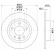 Bromsskiva PRO 8DD 355 118-171 Hella