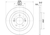 Bromsskiva PRO 8DD 355 118-231 Hella