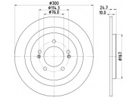 Bromsskiva PRO 8DD 355 118-241 Hella