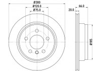 Bromsskiva PRO 8DD 355 118-271 Hella