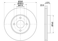 Bromsskiva PRO 8DD 355 118-291 Hella