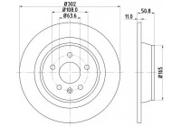 Bromsskiva PRO 8DD 355 118-841 Hella