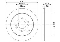 Bromsskiva PRO 8DD 355 118-851 Hella