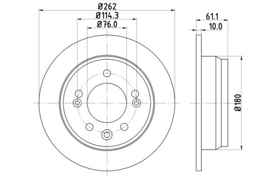 Bromsskiva PRO 8DD 355 118-861 Hella