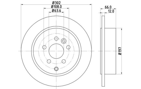Bromsskiva PRO 8DD 355 118-911 Hella