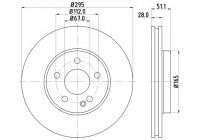 Bromsskiva PRO 8DD 355 119-411 Hella