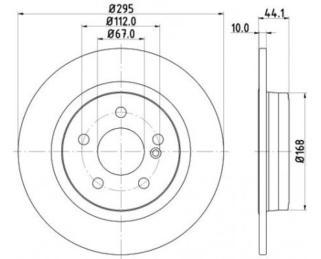 Bromsskiva PRO 8DD 355 119-421 Hella