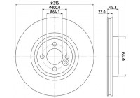 Bromsskiva PRO 8DD 355 119-441 Hella