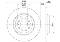 Bromsskiva PRO 8DD 355 119-481 Hella