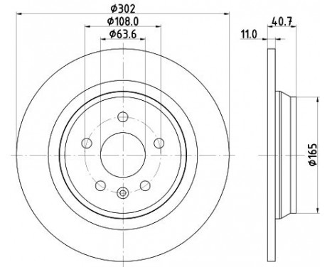 Bromsskiva PRO 8DD 355 120-371 Hella