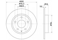 Bromsskiva PRO 8DD 355 120-461 Hella