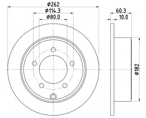 Bromsskiva PRO 8DD 355 120-561 Hella