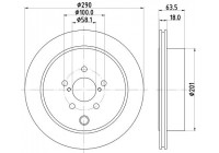 Bromsskiva PRO 8DD 355 122-281 Hella