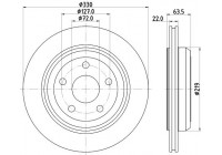 Bromsskiva PRO 8DD 355 122-511 Hella