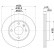 Bromsskiva PRO 8DD 355 123-121 Hella