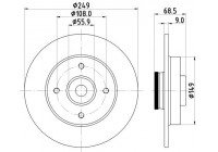 Bromsskiva PRO 8DD 355 123-291 Hella