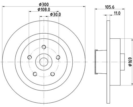 Bromsskiva PRO 8DD 355 123-441 Hella, bild 4