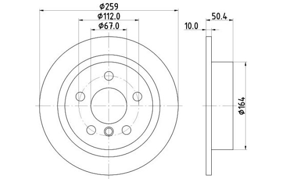 Bromsskiva PRO 8DD 355 123-491 Hella