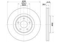 Bromsskiva PRO 8DD 355 125-341 Hella