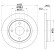Bromsskiva PRO 8DD 355 126-611 Hella