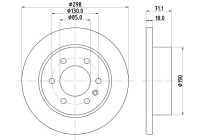Bromsskiva PRO 8DD 355 131-841 Hella