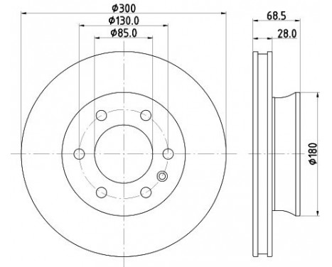 Bromsskiva PRO 8DD 355 131-891 Hella