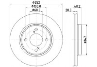 Bromsskiva PRO 8DD 355 132-051 Hella