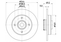 Bromsskiva PRO 8DD 355 132-161 Hella