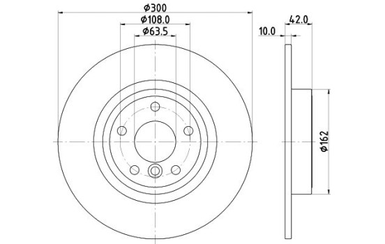 Bromsskiva PRO 8DD 355 132-391 Hella