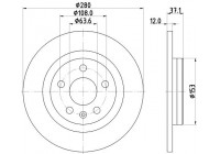 Bromsskiva PRO 8DD 355 133-411 Hella