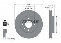 Bromsskiva PRO 92036203 Textar