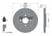 Bromsskiva PRO 92048103 Textar