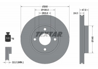 Bromsskiva PRO 92063503 Textar
